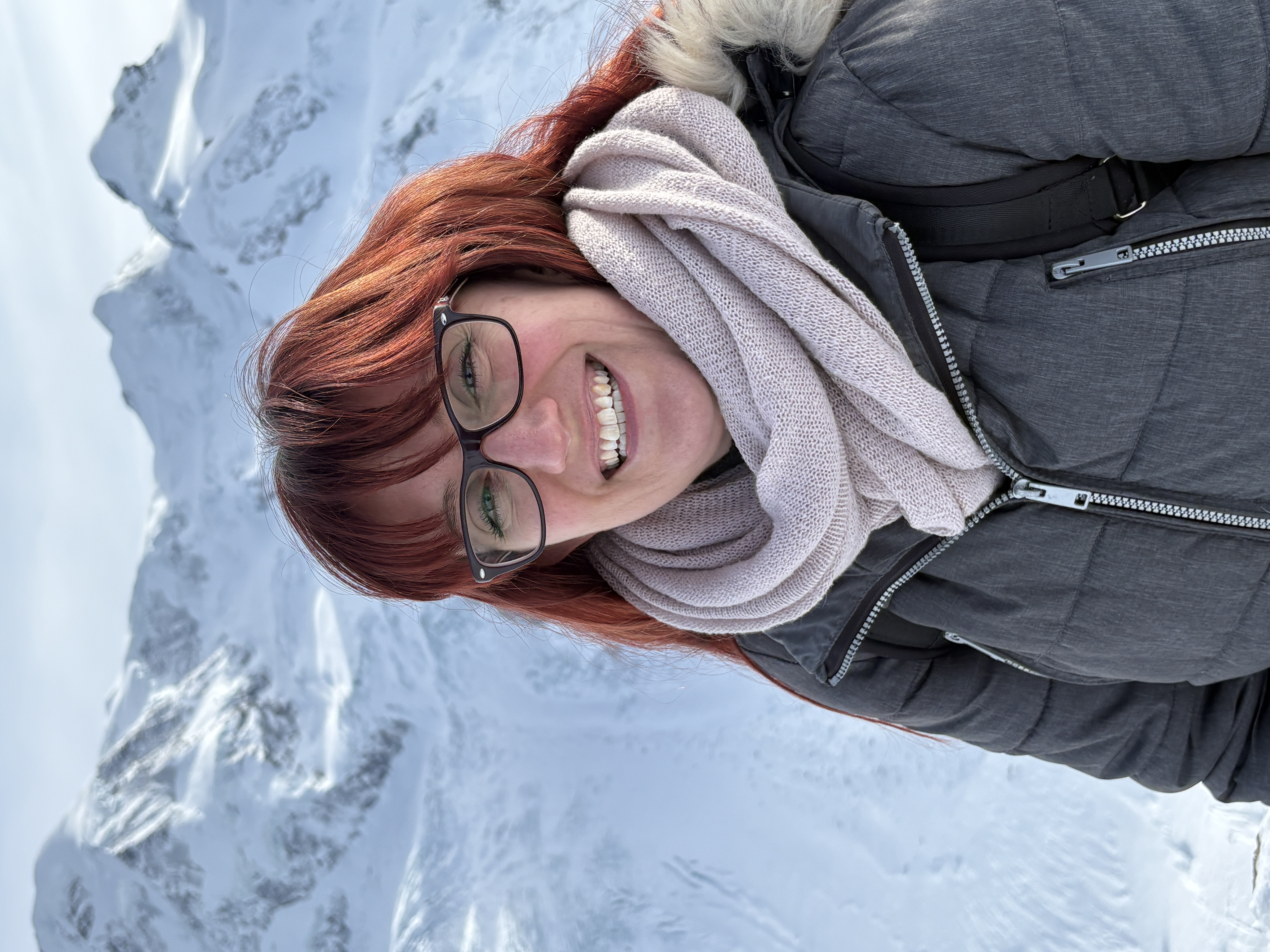 Mami im Schnee