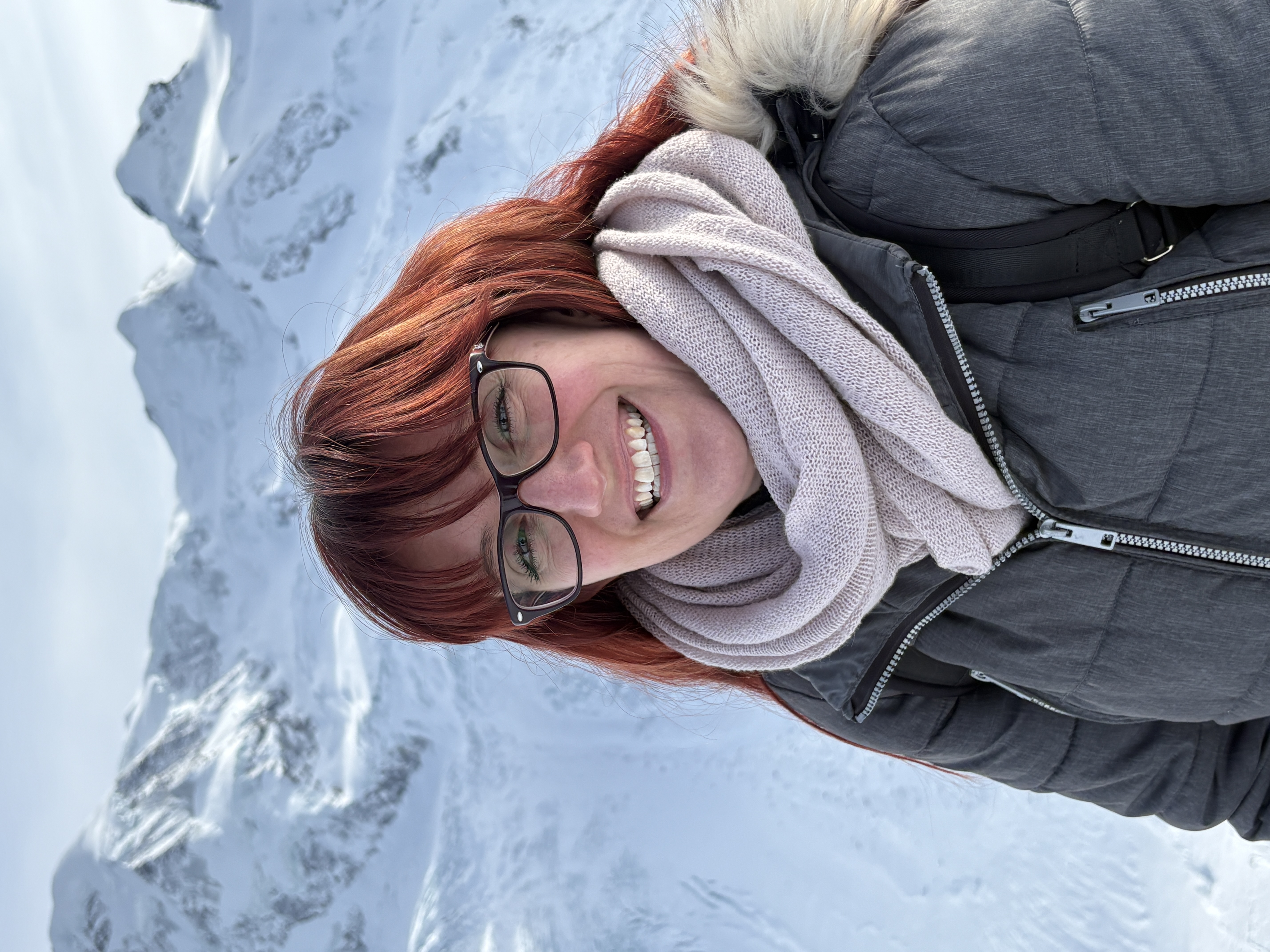 Mami im Schnee